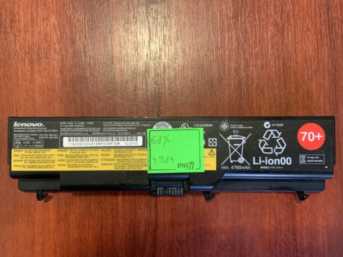 Акумулятор Lenovo 45N1001 (знос 68%) для ThinkPad T430/T430i/T530/T530i/W530/L430/L530/SL430/SL531 Original
