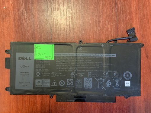 Акумулятор Dell K5XWW для Latitude 5285/5289/L3180/7390 2-in-1 (знос 5%) Original