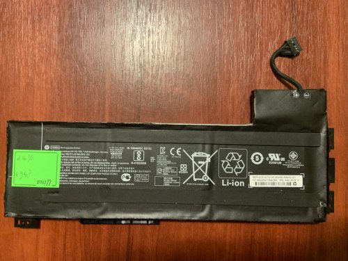 Акумулятор HP VV09XL для ZBook 15 G3/G4/G5 (знос 26%), сумісн. 808452-001/002, HSTNN-C87C, HSTNN-DB7D Original