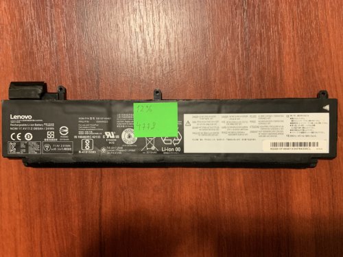 Акумулятор Lenovo SB10F46461 (00HW023), знос 12%, для ThinkPad T460S/T470S Original