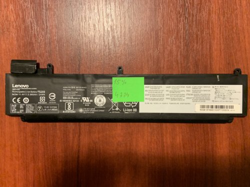 Акумулятор для Lenovo ThinkPad T460S, T470S (SB10F46461/00HW023), знос 15% Original
