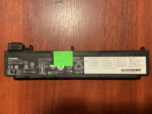 Акумулятор B4769 для Lenovo ThinkPad T460S, T470S (SB10F46461/00HW023), знос 73% Original