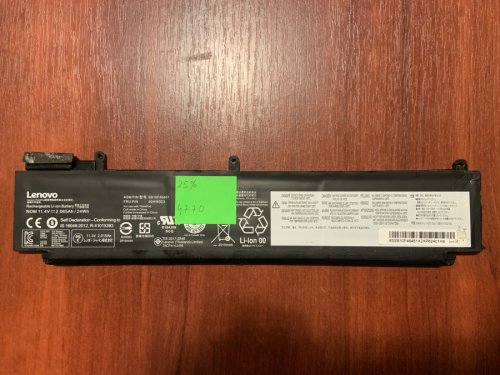 Акумулятор B4770 для Lenovo ThinkPad T460S, T470S (P/N: 00HW022/023/024/025/036/037, 01AV405/406/408, SB10J79002/003/004, SB10F46460/461/463/474/475) знос 25% Original