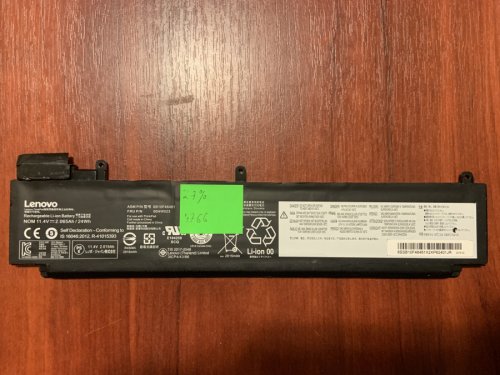 Акумулятор B4766 для Lenovo ThinkPad T460S, T470S (SB10F46461/00HW023), знос 27% Original