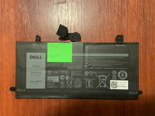 Акумулятор B4741 для Dell Latitude 5285/5290/5291 (T17G, JOPGR/J0PGR), знос 55% Original