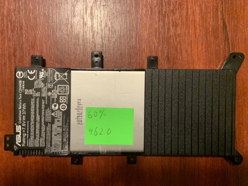 Акумулятор для ноутбука ASUS C21N1408 (B4620), знос 60%, для VivoBook 4000 V555L/MX555/A555LJ/F554LD/F555LA/V555LB Original