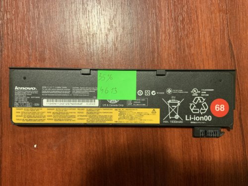 Акумулятор Lenovo 45N1124 для ThinkPad X240/X240S/X250/X260/X270/T440S/T450/T460P/T550/T560/W550, знос 35% Original