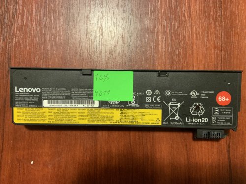 Акумулятор B4611 Lenovo 45N1128 (знос 16%) для ThinkPad T440/T440S/T450/T450S/T460/T460P/T470P/T550/T560/W550s/X240/X240S/X250/X250S/X260/X270/P50S/L450/L460/K2450/K20-80/K21-80 Original