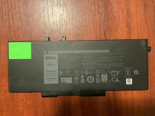 Акумулятор Dell B4581 3HWPP (знос 78%) Latitude 5401/5501/5411/5410/5511/3540; Precision 3540 3550; Inspiron 7590 2-in-1 7591 2-in-1 7791 2-in-1; P/N 4GVMP 1V1XF Original