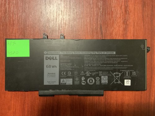 Акумулятор DELL B4580 3HWPP знос 78% для Latitude 5401/5501/5411/5410/5511/3540 Original