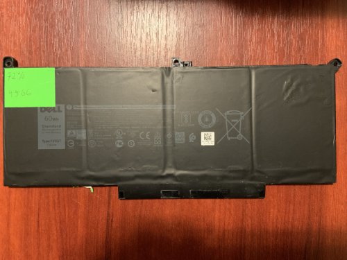 Акумулятор DELL F3YGT (знос 72%) для Latitude 7280/7290/7380/7390/7480/7490, E7280/E7290/E7380/E7480/E7489 Original