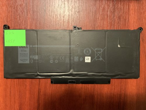 Акумулятор DELL F3YGT (B4558), знос 50% для Latitude 7280/7290/7380/7390/7480/7490, E7280/E7290/E7380/E7481 Original