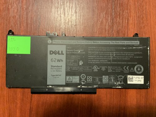 Акумулятор Dell 6MT4T (B4550), знос 79% для Latitude E5270/E5470/E5570, Precision M3510 Original