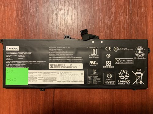 Акумулятор B4540 для Lenovo ThinkPad X390/X395/X13 Gen, L18L6PD1 (знос 14%) Original