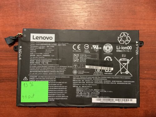 Акумулятор B4408 LENOVO L17L3P51 знос 13% для ThinkPad E480/E485/E490/E580/E585/E590/E595/E14 G1/E15 G1 Original
