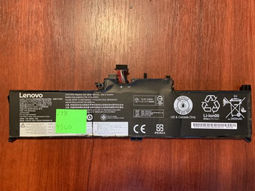 Акумулятор Lenovo SB10F46464 (знос 29%) для ThinkPad Yoga X260/260/X380/370 Original