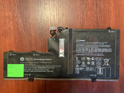 Акумулятор OM03XL для HP EliteBook x360 1030 G2 (знос 23%) Original