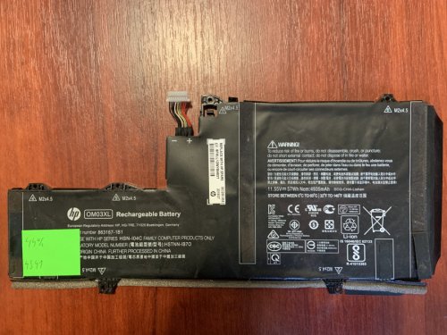 Акумулятор HP OM03XL (знос 44%) для EliteBook x360 1030 G2, 863167-1B1/863176--171/863280-855/HSTNN-I04C/IB70/IB7O Original