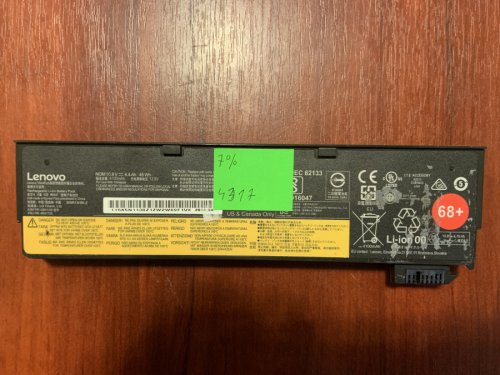 Акумулятор Lenovo 45N1130 (знос 7%) для ThinkPad T440/T440S/T450/T450S/T460/T460P/T470P, T550/T560/W550s, X240/X240S/X250/X250S/X260/X270, P50S/L450/L460, K2450/K20-80/K21-80 Original