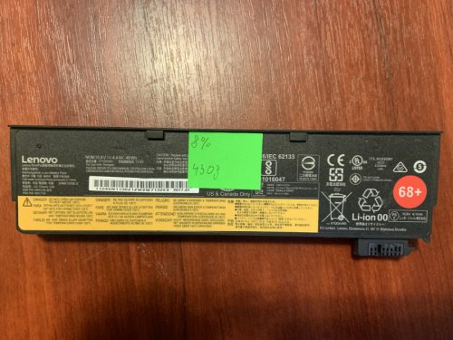Акумулятор Lenovo 45N1130 (знос 8%) для ThinkPad X240/X240S/X250/X250S/X260/X270/T440/T440S/T450/T450S/T460/T460P/T470P/T550/T560/W550s/P50S/L450/L460/K2450/K20-80/K21-80 Original