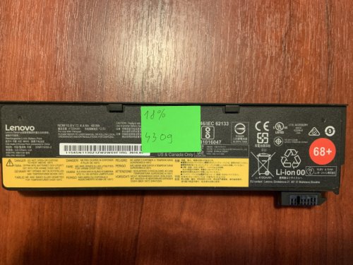 Акумулятор Lenovo 45N1130 (знос 18%) для ThinkPad X240/X250/X250S/X260/X270 T440/T450/T440S/T450S/T460/T460P/T470P T550/W550s/T560 P50S L450/L460 K2450 K20-80 K21-80 Original