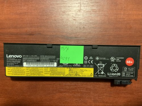 Акумулятор Lenovo 45N1128 (знос 13%) для ThinkPad T440/T440S/T450/T450S/T460/T460P/T470P T550/T560/W550s X240/X240S/X250/X250S/X260/X270 P50S/L450/L460 K2450/K20-80/K21-80 Original