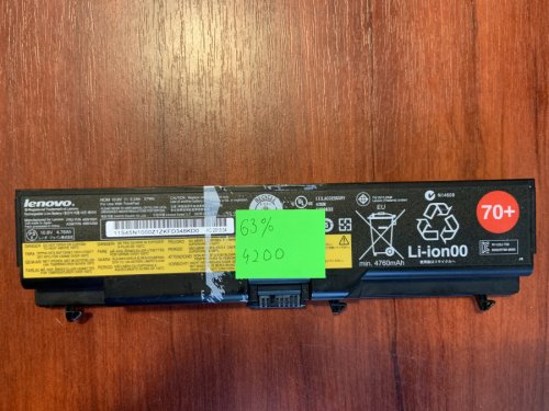 Акумулятор Lenovo 45N1001 (знос 63%) для ThinkPad T430/T430i/T530/T530i/W530/L430/L530/SL430/SL530 Original