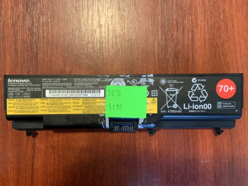 Акумулятор LENOVO 45N1001 (знос 36%) для ThinkPad T430/T430i/T530/T530i/W530/L430/L530/SL430/SL530 Original