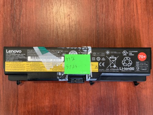 Акумулятор LENOVO 45N1000 знос 44% для ThinkPad L410/L412/L420/L430/L510/L512/L520/L530/T410/T410i/T420/T420i/T430/T430i/T510/T510i/T520/T520i/T530/T530i/W510/W520/W530/W530i Original