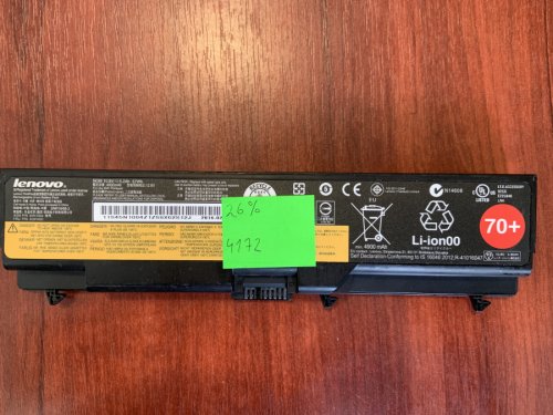 Акумулятор Lenovo 45N1004 (знос 26%) для ThinkPad T430/T430i/T530/T530i/W530/L430/L530/SL430/SL530 Original