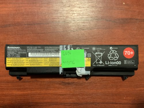 Акумулятор Lenovo 45N1001 (знос 66%) для ThinkPad T430/T430i/T530/T530i/W530/L430/L530/SL430/SL530 Original