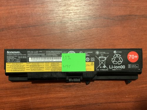 Акумулятор Lenovo 45N1001 (знос 31%) для ThinkPad T430/T430i/T530/T530i/W530/L430/L530/SL430/SL530 Original