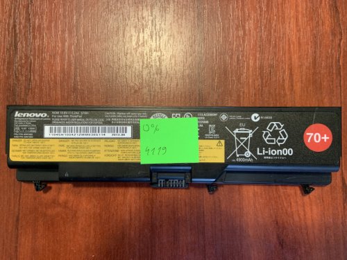 Акумулятор Lenovo 45N1005 (знос 0%) для ThinkPad T430/T430i/T530/T530i/W530/L430/L530/SL430/SL530 Original