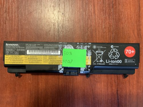 Акумулятор Lenovo 45N1001 (знос 30%) для ThinkPad T430/T430i/T530/T530i/W530/L430/L530/SL430/SL530 Original