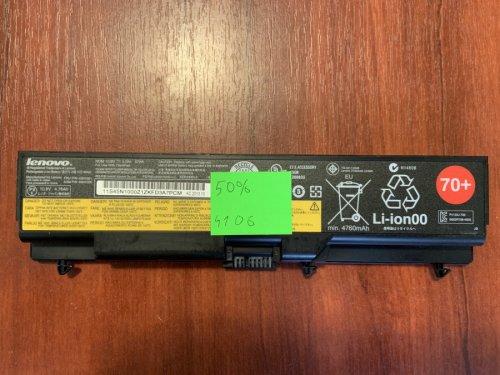 Акумулятор LENOVO 45N1001 (знос 50%) для ThinkPad L410/L412/L420/L430/L510/L512/L520/L530/T410/T410i/T420/T420i/T430/T430i/T510/T510i/T520/T520i/T530/T530i/W510/W520/W530/W530i Original