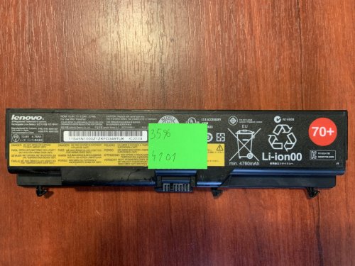 Акумулятор Lenovo 45N1001 (знос 35%) для ThinkPad T430/T430i/T530/T530i/W530/L430/L530/SL430/SL530 Original