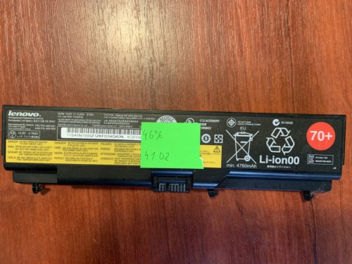 Акумулятор Lenovo 45N1001 (знос 46%) для ThinkPad T430/T430i/T530/T530i/W530/L430/L530/SL430/SL530 Original