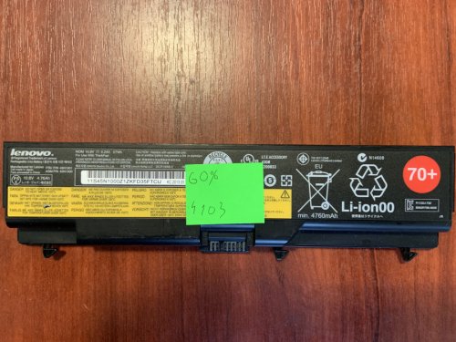 Батарея Lenovo 45N1001 (знос 60%) для ThinkPad T430/T430i/T530/T530i/W530/L430/L530/SL430/SL530 Original