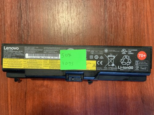Акумулятор Lenovo 45N1000 (знос 50%) для ThinkPad T430/T430i/T530/T530i/W530/L430/L530/SL430/SL530 Original