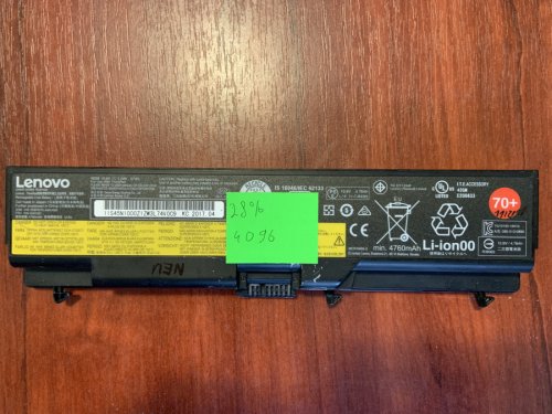 Акумулятор Lenovo 45N1000 (знос 28%) для ThinkPad T430/T430i/T530/T530i/W530/L430/L530/SL430/SL530 Original