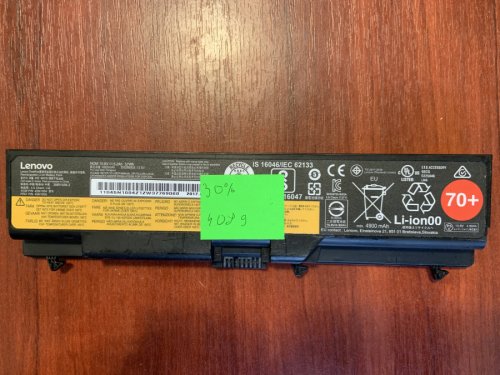 Акумулятор Lenovo 45N1004 (знос 30%) для ThinkPad T430/T430i/T530/T530i/W530/L430/L530/SL430/SL530 Original