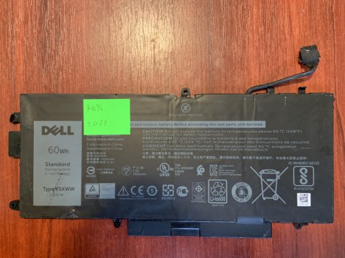 Аккумулятор DELL K5XWW (знос 76%) для Latitude 5285/5289/L3180/7390 2-in-1, сумісн. 71TG4/725KY/CFX97/0N18GG Original