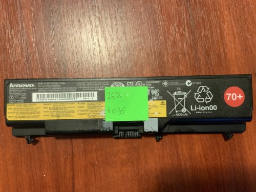 Акумулятор Lenovo 45N1005 (знос 26%) для ThinkPad T430/T430i/T530/T530i/W530/L430/L530/SL430/SL530 Original
