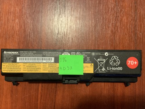 Акумулятор Lenovo 45N1005 (знос 1%) для ThinkPad L410/L412/L420/L430/L510/L512/L520/L530/T410/T410i/T420/T420i/T430/T430i/T510/T510i/T520/T520i/T530/T530i/W510/W520/W530/W530i Original