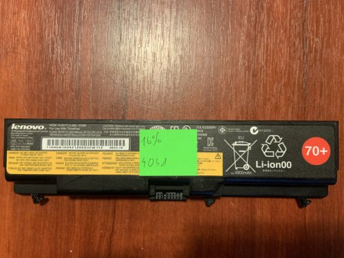 Акумулятор Lenovo 45N1005 (знос 16%) для ThinkPad T430/T430i/T530/T530i/W530/L430/L530/SL430/SL530 Original