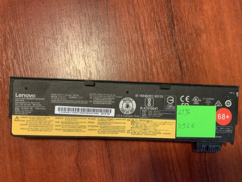 Акумулятор Lenovo 45N1130, знос 21% для ThinkPad X240/X240S/X250/X260/X270/T440S/T450/T460P/T550/T560/W550 Original