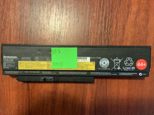 Акумулятор Lenovo 45N1023 (44++, 45N1024/25/28/29, 0A36306) знос 37% для ThinkPad X220/X220s/X220i/X230/X230i Original