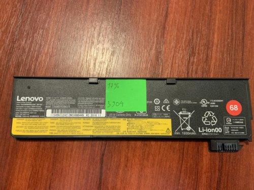 Акумулятор Lenovo 45N1124 (знос 17%) для ThinkPad X240/X240S/X250/X260/X270/T440S/T450/T460P/T550/T560/W550 Original