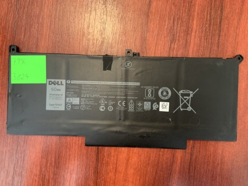 Акумулятор DELL F3YGT (знос 79%) для Latitude 7280/7290/7380/7390/7480/7490, E7280/E7290/E7380/E7480 Original