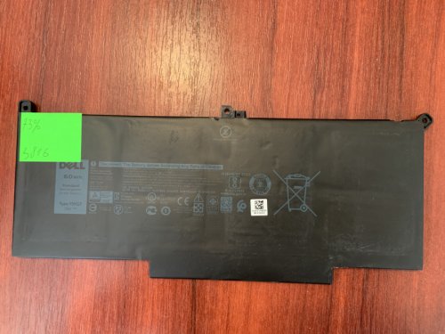 Акумулятор DELL F3YGT (знос 73%) для Latitude 7280/7290/7380/7390/7480/7490, E7280/E7290/E7380/E7480 Original